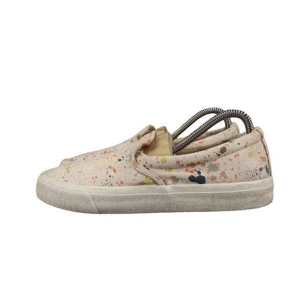 Madewell Shoes Womens 8.5 Sneaker Sidewalk Slip On Paint Splatter Comfort Casual - Picture 4 of 13